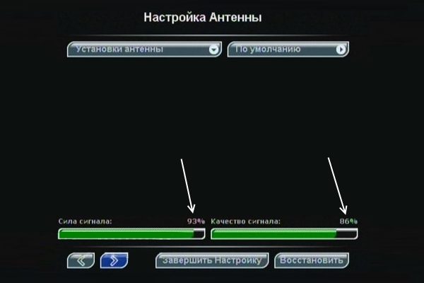 Настройка антенны